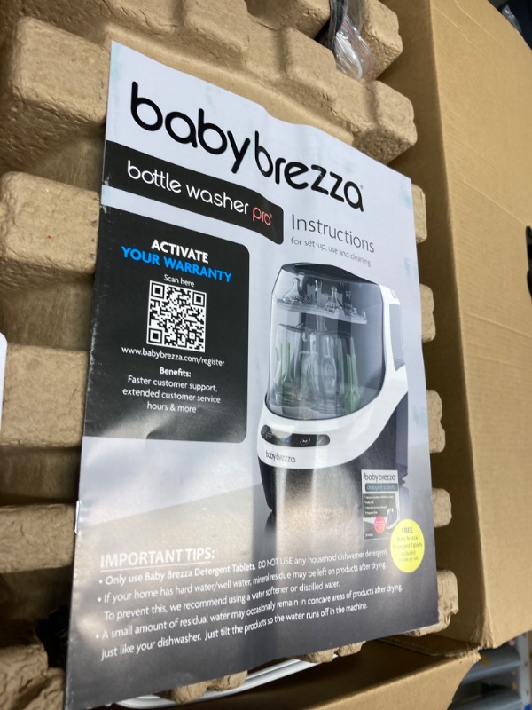 Photo 3 of Baby Brezza Bottle Washer Pro - Baby Bottle Washer, Sterilizer + Dryer - All in One Bottle Cleaner Machine Replaces Tedious Bottle Brushes and Hand Washing