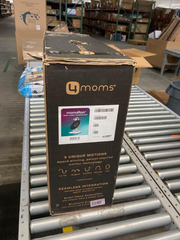 Photo 1 of 4moms MamaRoo Multi-Motion Baby Swing, Bluetooth Enabled with 5 Unique Motions, Black