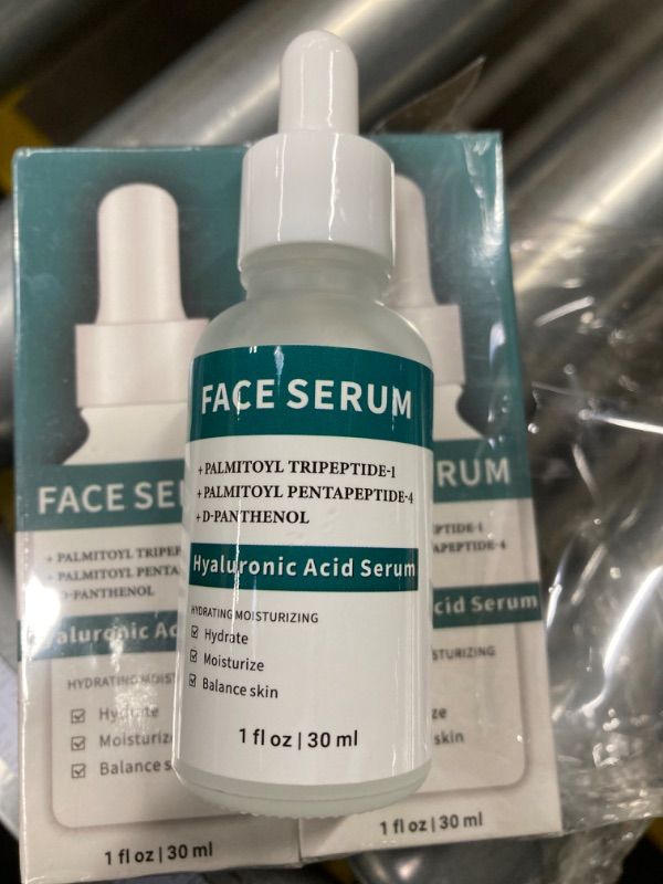 Photo 2 of 3 Pack Hyaluronic Acid Serum Moisturizing for Face Anti-Wrinkle (1FL.OZ)