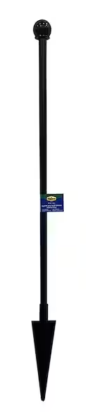 Photo 1 of 16 PACK! Empire/Westbrook 3 in. x 2.3 in. W x 3.4 ft. H Black Steel Fence Post