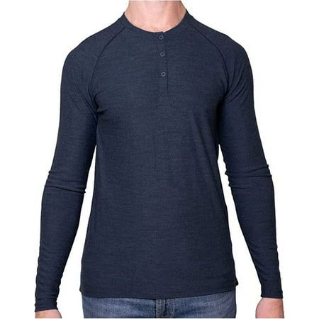 Photo 1 of MERIWOOL Men S Base Layer Long Sleeve Henley - Lightweight Merino Wool Thermal