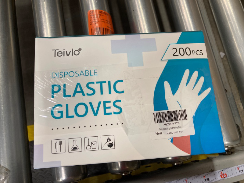 Photo 2 of 2 PACK! Teivio Disposable Gloves, Plastic Gloves for Kitchen Cooking Cleaning Food Handling
