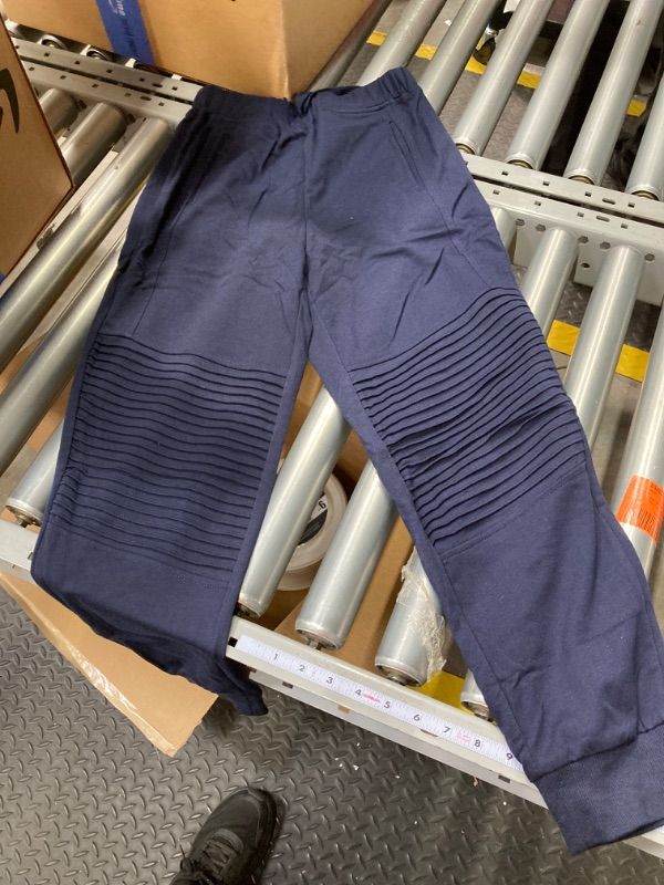 Photo 3 of NOT GREY, BUT NAVY BLUE! SAME STYLE! Haloumoning Boys Active Athletic Sweatpants Elastic Waistband Soft Fleece Jogger Pants SIZE 150
