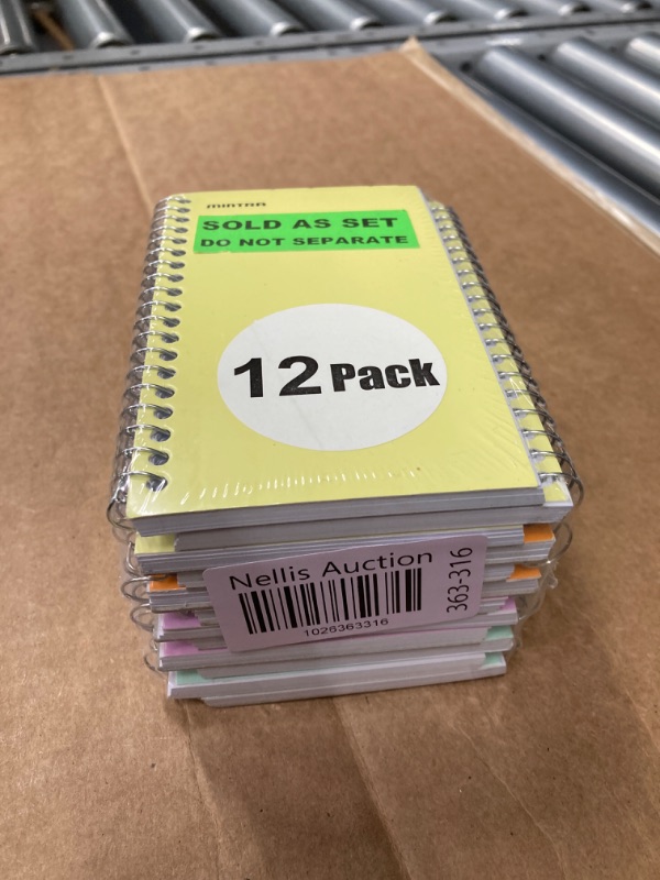 Photo 3 of Mintra Office Memo Pads, (3x5 Side Spiral 12pk - Pastel), Note Pad Paper For Taking Notes And Reminders, Work, Business, Desk, College, School, Organization, Planning