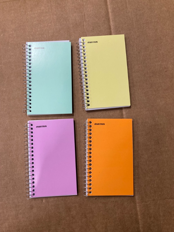 Photo 2 of Mintra Office Memo Pads, (3x5 Side Spiral 12pk - Pastel), Note Pad Paper For Taking Notes And Reminders, Work, Business, Desk, College, School, Organization, Planning