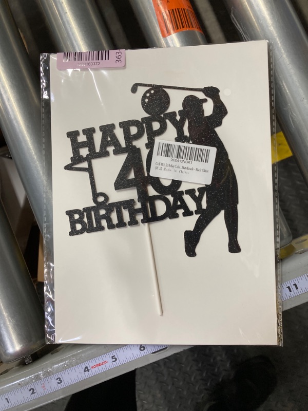 Photo 1 of Grad ?ao Golf 60th Birthday Cake Topper for Man Sports Theme Decoration , Funny 60 Year Fabulous and Happy Sixty Party , Handmade (Black?

