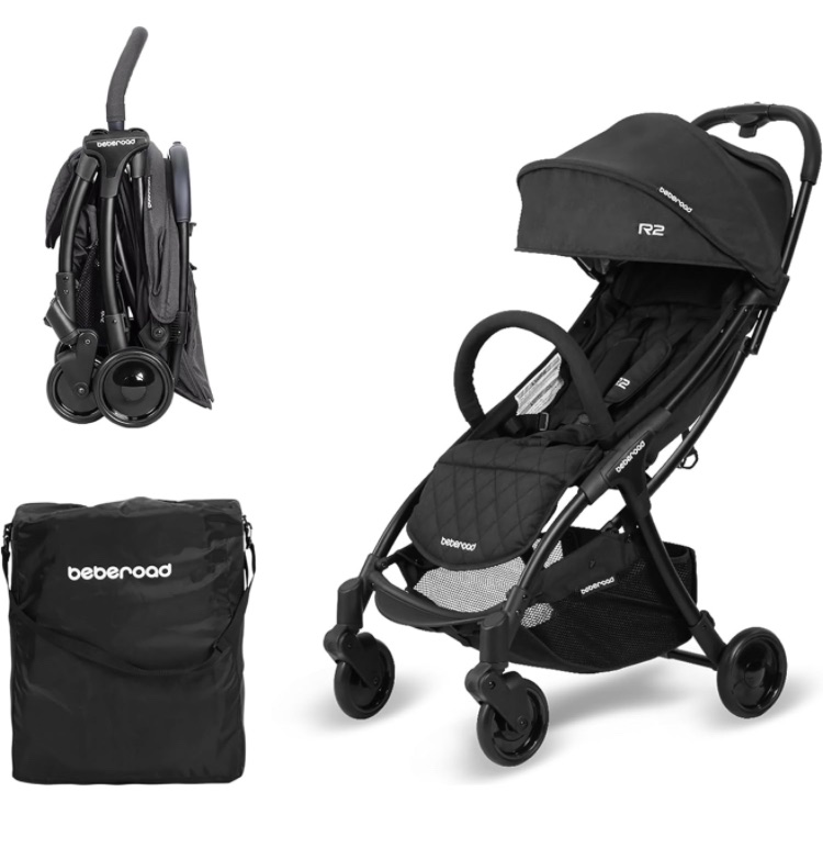 Photo 1 of Beberoad Love R2 Lightweight Compact Small Baby Stroller Foldable Travel Stroller for Baby Newborn Infant Toddler with Adjustable Backrest, Cup Holder, Storage Basket and Waterproof Canopy