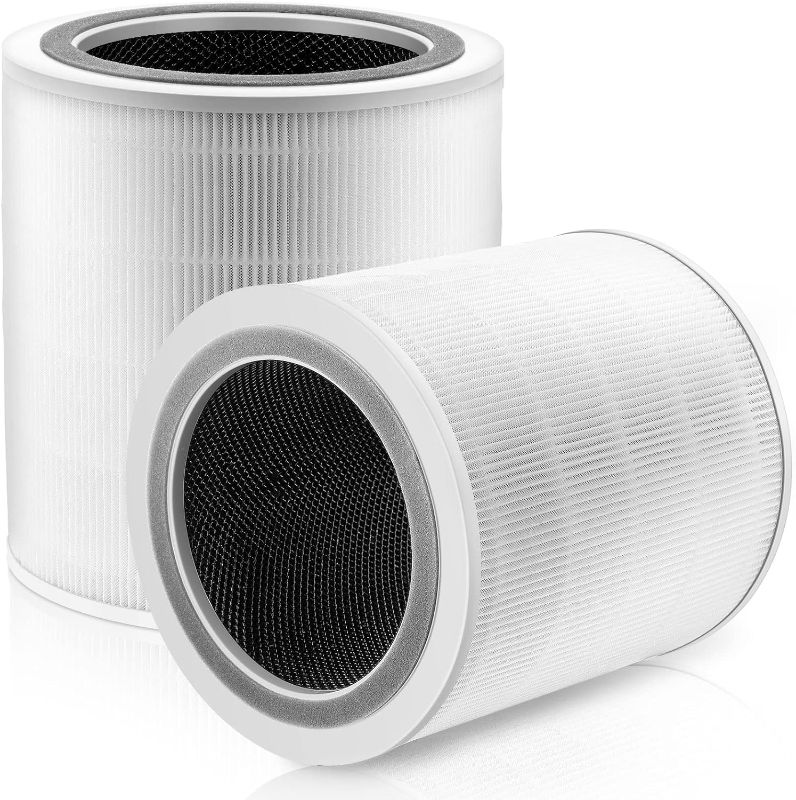 Photo 1 of Core 400S Replacement Filter for LEVOIT Core 400S Smart WiFi Air Purifie-r, Core 400S-RF 3-in-1 True HEPA Activated Carbon Filter, LRF-C401S-WUS, 2 Pack
