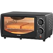 Photo 1 of COMFEE' Toaster Oven Countertop, Small Toaster Ovens Combo 4 slice, Mini Oven for 9" Pizza, Compact Oven 2 Racks for Toast, Bake, Broil, 950W, Black, CTO-E101A(BK)
