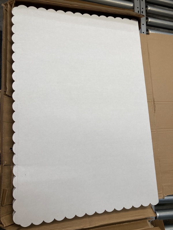 Photo 2 of 24 Pcs 24 x 36 Inch Trifold Poster Display Boards White for Science Fair Presentation Projects Photo Exhibition Display Tri fold Board Foldable Paperboard for School Supplies Bulk Business