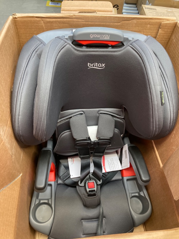 Photo 2 of Britax Grow with You ClickTight Harness-2-Booster Car Seat, Cool N Dry - Cool Flow Moisture Wicking Fabric ClickTight Cool n Dry