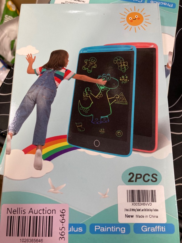 Photo 1 of 2 Pack LCD Writing Tablet for Kids, 8.5inch Doodle Writing Board Colorful Drawing Board, Kids Travel Games Activity Learning Educational Toy Gift for 3 4 5 6 7 8 Year Old Girls Boys Toddlers