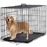 Photo 1 of Bestpet TY-PC1200-Black Double-Door Metal Dog Crate with Divider and Tray - 48"