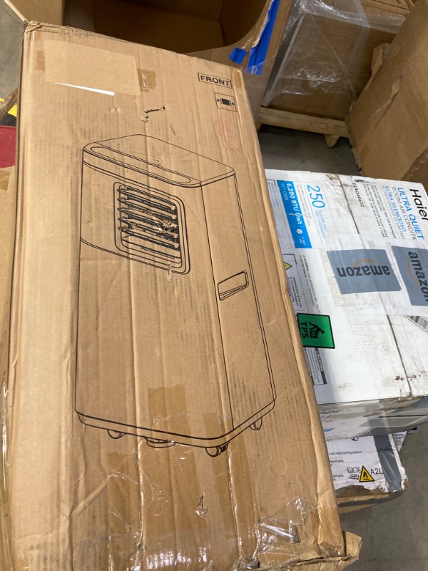 Photo 1 of 12,000 BTU Portable Air Conditioner Cools Up to 500 Sq.Ft, 3-IN-1 Energy Efficient Portable AC Unit with Remote Control & Installation Kits for Large Room, Campervan, Office, Temporary Space