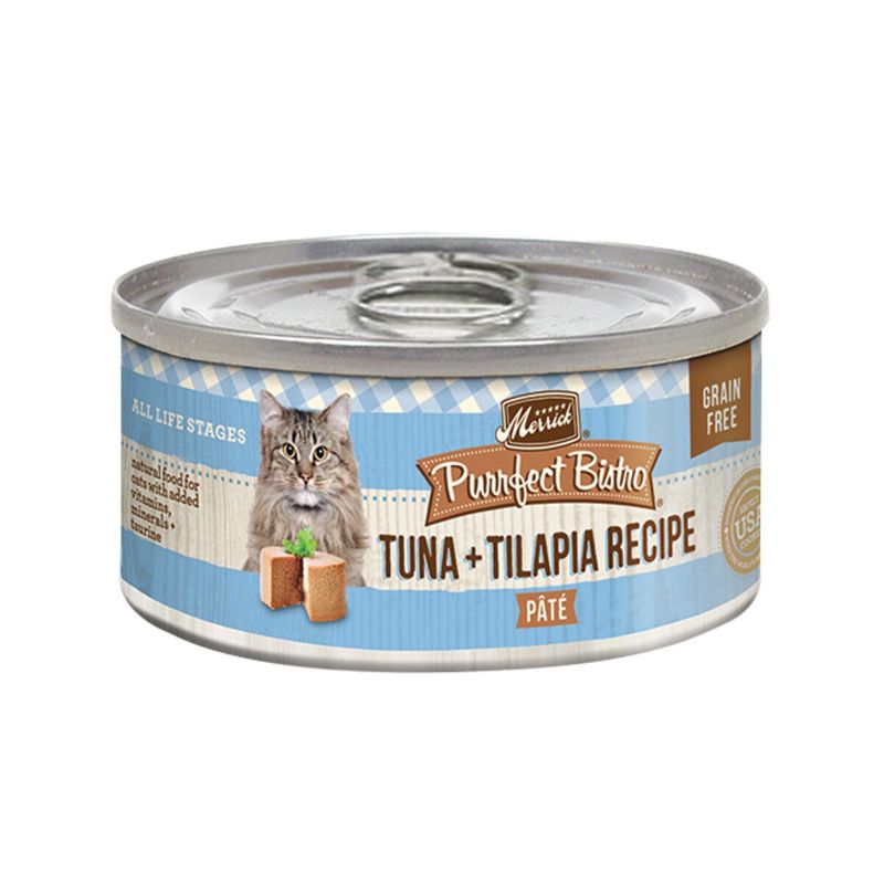 Photo 1 of 16 can Merrick Cat Food - Purrfect Bistro Cans - GF - Tuna & Tilapia Pate - 5.5 oz