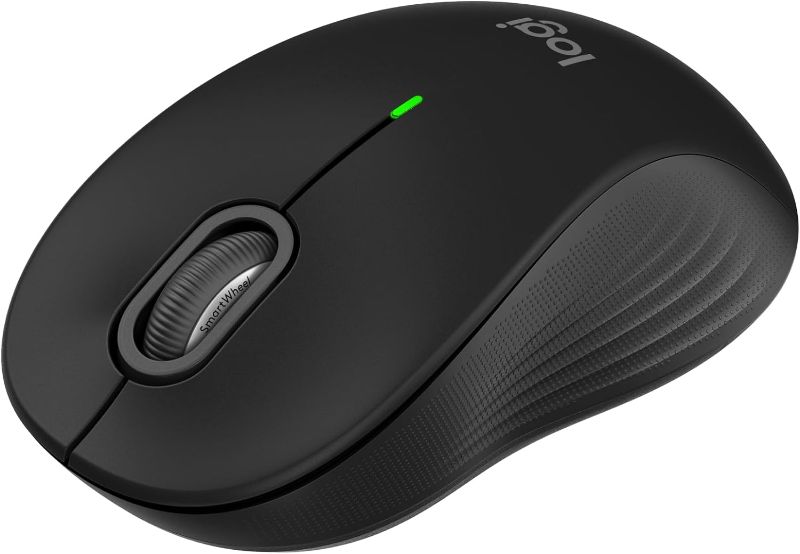 Photo 1 of Logitech Signature M650 Wireless Mouse - For Small to Medium Sized Hands, 2-Year Battery, Silent Clicks, Customizable Side Buttons, Bluetooth, for PC/Mac/Multi-Device/Chromebook - Black