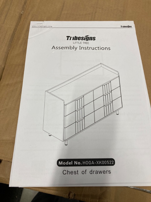 Photo 1 of ***MISSING ASSEMBLY PARTS*** IDEALHOUSE Natural 6 Drawer Dresser for Bedroom, 56” Wide Dresser Organizer, Wood Dresser with Metal Legs, Modern Chest of Drawers, Large Dresser for Closet, Living Room, Hallway