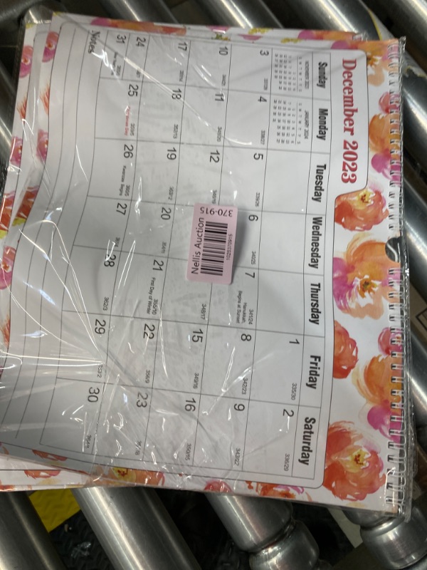 Photo 2 of Ymumuda Wall Calendar 2024-14 Monthly from DEC. 2023 to JAN. 2025, 14" x 11", 2024 Desk/Wall Calendar with Monthly Views& Unruled Blocks, Easy Organizing for Annual Work, Floral 03