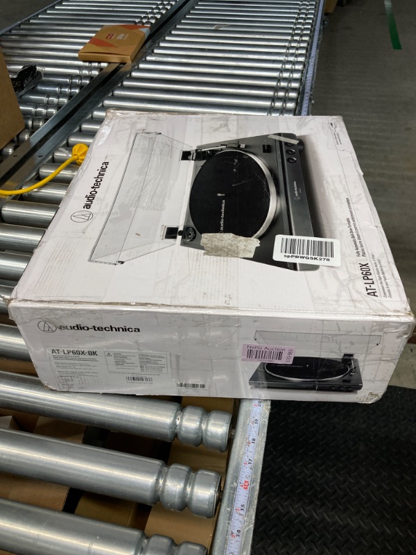 Photo 1 of *FOR PARTS ONLY*** Audio-Technica AT-LP60X-BK Fully Automatic Belt-Drive Stereo Turntable, Black