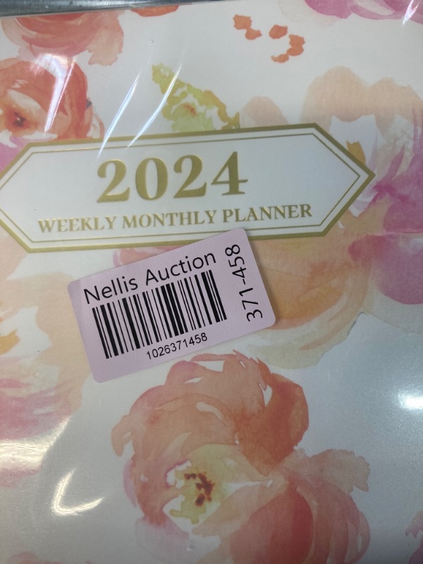 Photo 2 of Ymumuda Planner 2024, 12-Month Planner from JAN.2024 to DEC.2024, 7" X 10", Weekly Monthly Planner 2024 with Waterproof Cover, Sticky Index Tabs, Large Writing Blocks, Floral 07