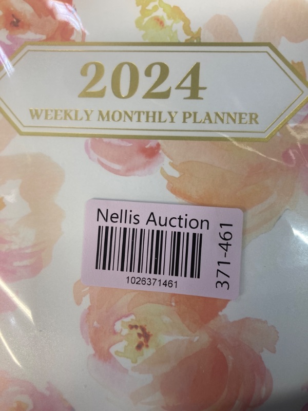 Photo 1 of Ymumuda Planner 2024, 12-Month Planner from JAN.2024 to DEC.2024, 7" X 10", Weekly Monthly Planner 2024 with Waterproof Cover, Sticky Index Tabs, Large Writing Blocks, Floral 07