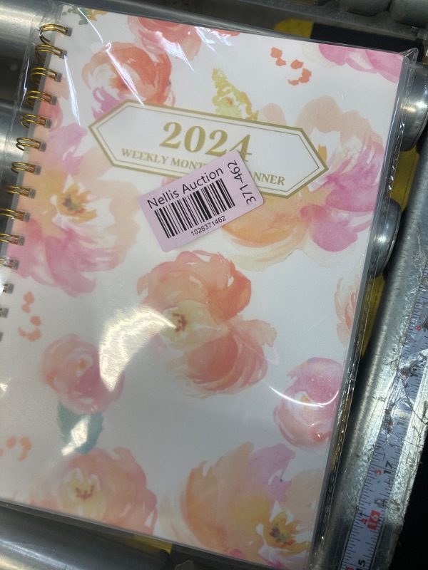 Photo 2 of Ymumuda Planner 2024, 12-Month Planner from JAN.2024 to DEC.2024, 7" X 10", Weekly Monthly Planner 2024 with Waterproof Cover, Sticky Index Tabs, Large Writing Blocks, Floral 07