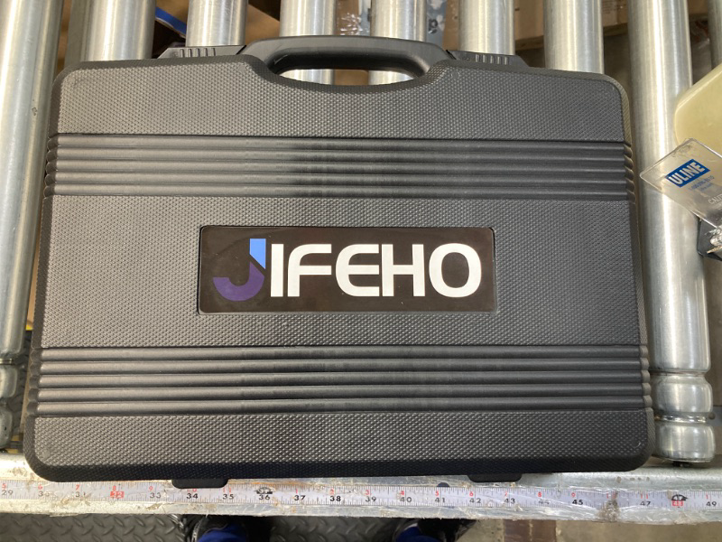 Photo 1 of JIFEHO 23PCS Pneumatic Brake Caliper Piston Spreading Tool Kit, Brake Wind Back Compressor for Brake Pad Replacement Reset, A10010H