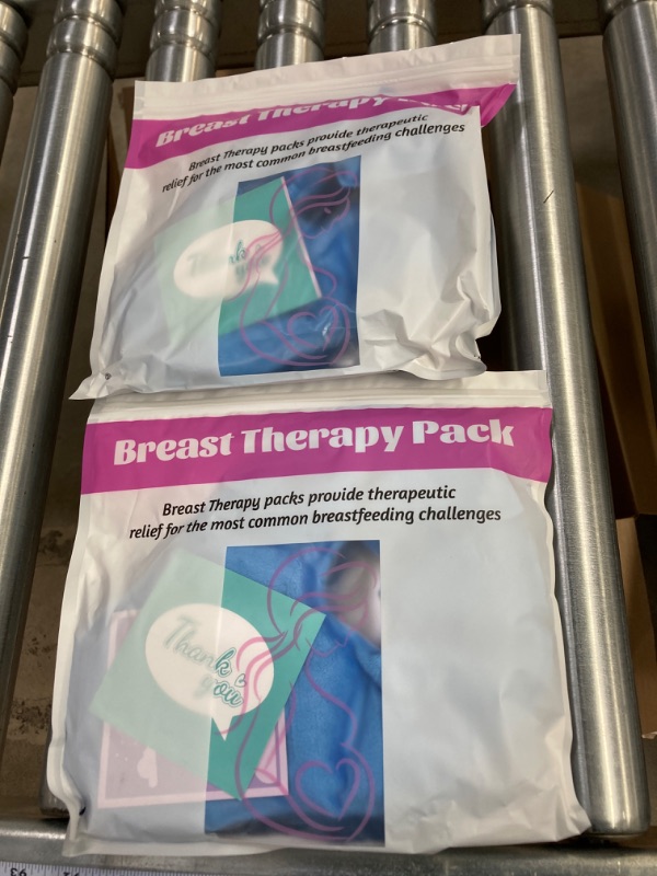 Photo 2 of *BUNDLE ITEMS 2 PACK* The Breastfeeding Essentials for Nursing Mothers,Soothing Breast Gel Pads,Hot or Cold Gel Packs for Breastfeeding & Pumping, 2 Breast Ice Packs for Breast Augmentation Post Surgery Pain Relief Blue