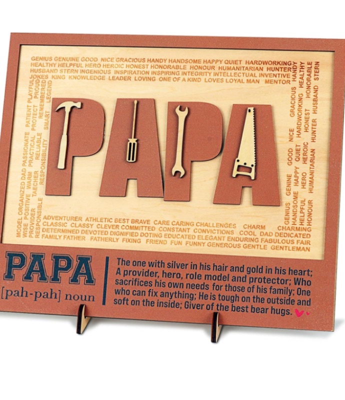 Photo 1 of *BUNDLE ITEMS 2 PACK* Fathers Day Dad Gifts for Papa, Birthday Gifts for Papa, Gifts for Papa Wooden Sign, Papa Birthday Gift Ideas, Father's Day Gifts for Papa