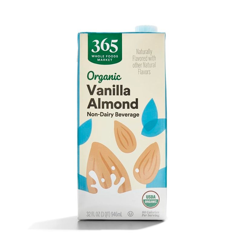 Photo 1 of ***BEST BY 08/30/2024*** 365 by Whole Foods Market, Organic Vanilla Almond Milk, 32 Fl Oz