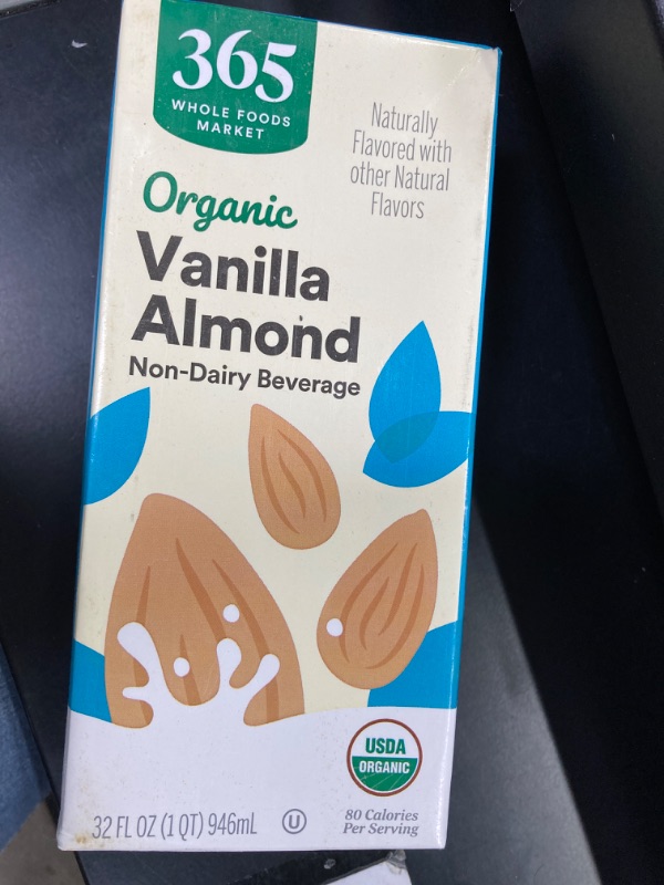 Photo 2 of 365 by Whole Foods Market, Organic Vanilla Almond Milk, 32 Fl Oz (Pack of 3)