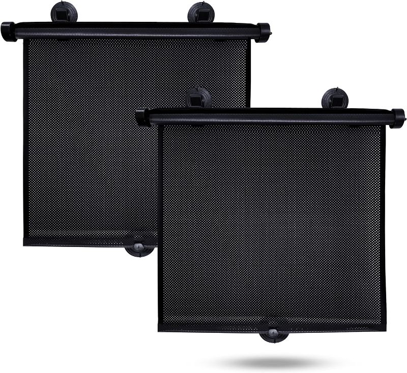 Photo 1 of EcoNour Car Window Shades for Windows (2 Pack) | Shade Automotive Interior Sun Protection Large Offers Complete from UV Rays and Glare 18" x 20"
