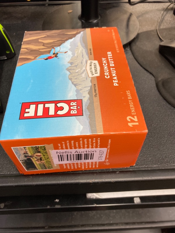 Photo 2 of CLIF BAR - Crunchy Peanut Butter - Made with Organic Oats - 11g Protein - Non-GMO - Plant Based - Energy Bars - 2.4 oz. (12 Pack) Crunchy Peanut Butter 12 Count (Pack of 1)