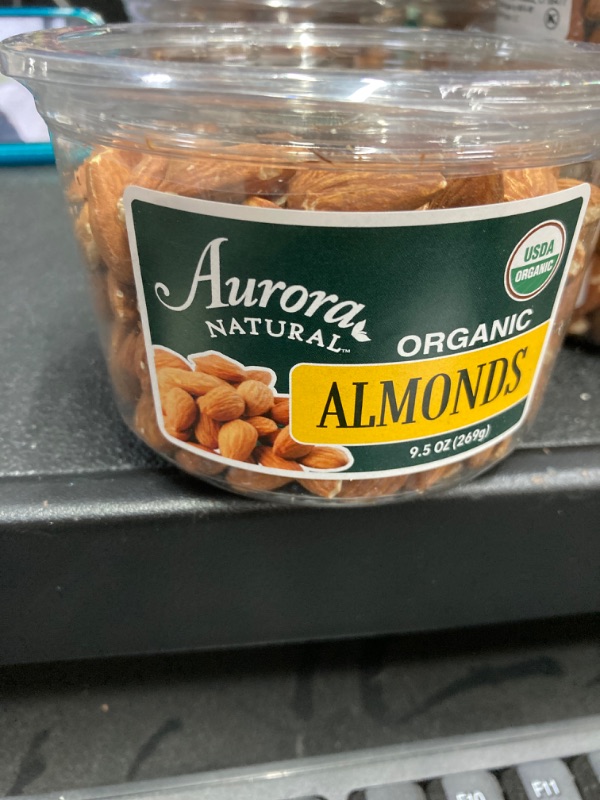 Photo 2 of Aurora Products Organic Almonds, Raw, 9.5 oz Almonds 9.5 Ounce (Pack of 1)