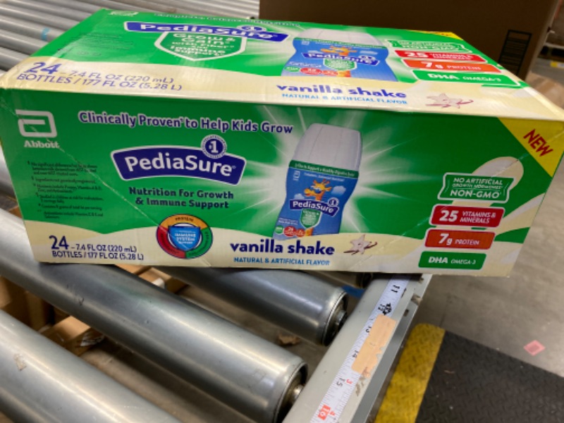 Photo 2 of ***USE BY 10/2024*** PediaSure Grow & Gain with Fiber, 3g Fiber to Support a Healthy Digestive System, Nutrients for Immune Support, Kids Nutritional Shake, DHA Omega-3, Non-GMO, Vanilla, 7.4 fl oz (Pack of 24)