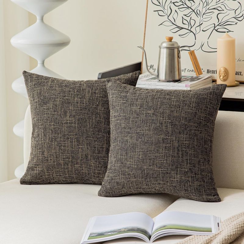 Photo 1 of Kevin Textile Soft Solid Lined Linen Pillow Cover Durable Pillowcase Fashion Striped Star Cushion Cover,https://a.co/d/cSEjtnb