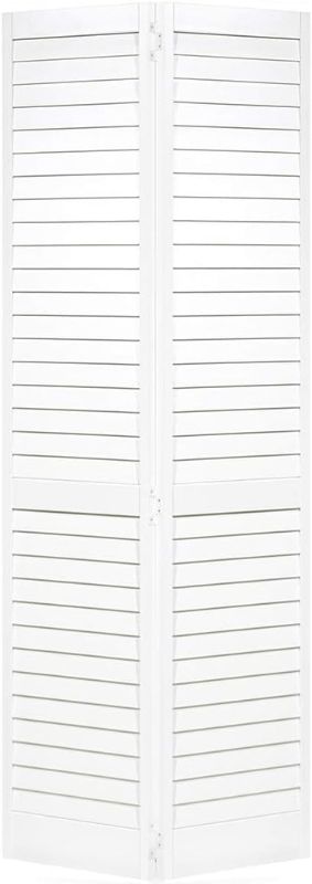 Photo 1 of Closet Door, Bi-fold, Louver Louver Plantation Primed White (24x64 )