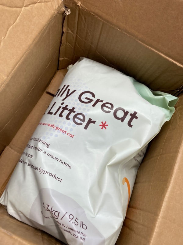 Photo 2 of Really Great Cat Litter, Low Tracking Tofu Cat Litter, Clumping, Flushable, Odor Control, Dust-Free, Unscented - 9.5lbs x 2Bags