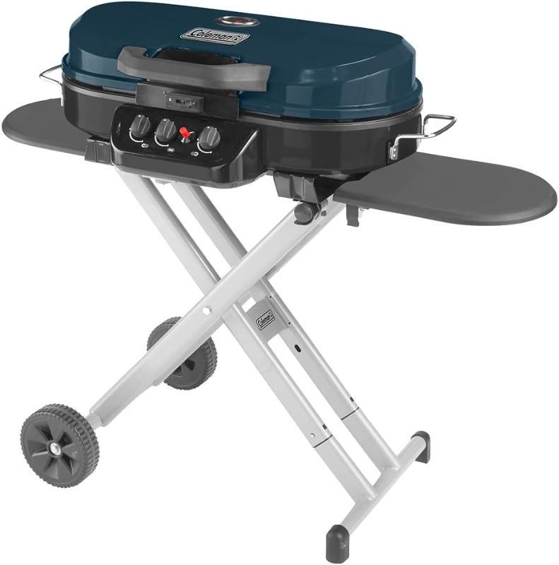 Photo 1 of Coleman RoadTrip 285 Portable Stand-Up Propane Grill, Gas Grill with 3 Adjustable Burners & Instastart Push-Button Ignition; Great for Camping, Tailgating, BBQ, Parties, Backyard, Patio & More https://a.co/d/1k5WAPw