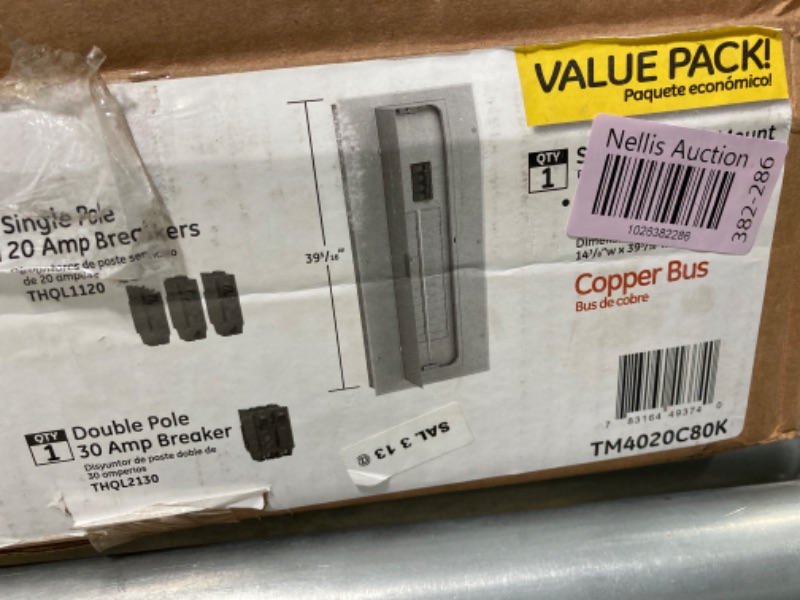 Photo 1 of 200 Amp 40-Space 80-Circuit Main Breaker Indoor Load Center Contractor Load Center and Breaker Kit
