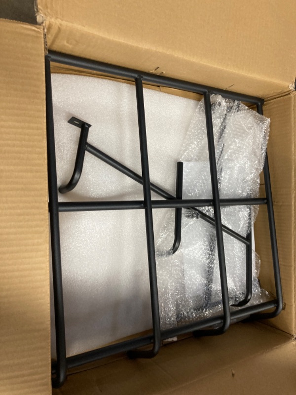 Photo 1 of Hay Feeder Goat, 18 Gallon Multiple Sided Goat Hay Rack, Heavy Duty Iron Wall Hay Rack for Sheep with Detachable Grain Tray, Effortless Installation in Farm, Yield Normal