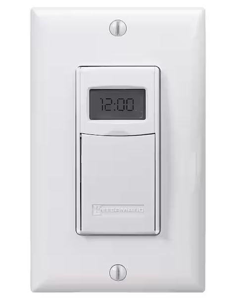 Photo 1 of 15 Amp 7-Day Indoor In-Wall Astronomic Digital Timer, White.