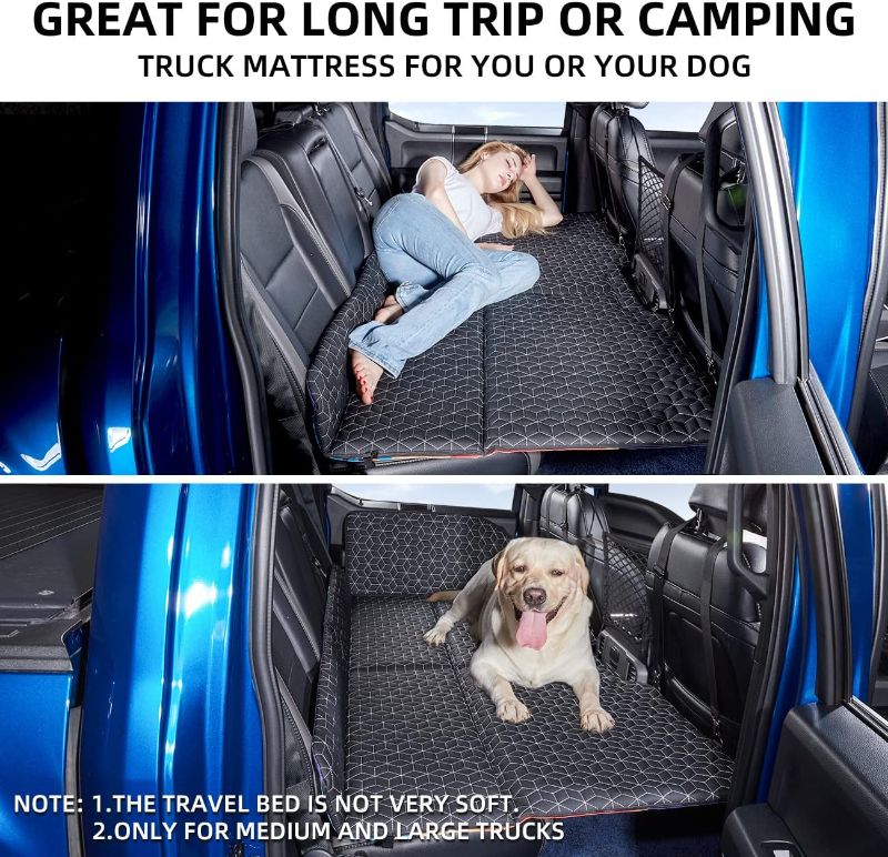 Photo 1 of *STOCK PHOTO FOR REFERENCE* ABE Dog Back Seat Extender for Truck,Truck Dog Seat Cover Back Seat,Non Inflatable Truck Bed Mattress,Dog Hammock for Truck,Dog Bed for Truck,Pet Seat Covers