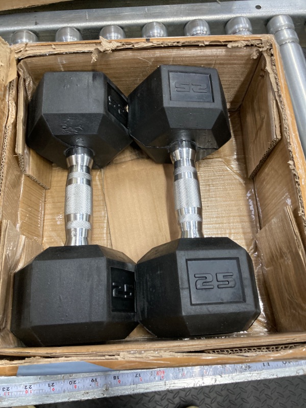 Photo 2 of ***(ONLY 2)***
CAP Barbell Coated Dumbbell Set | 50lbs, 100lbs, 150lbs | Multiple Options Chrome Handle 150 Lbs Set