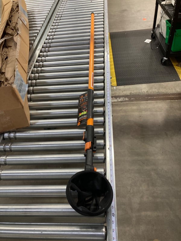 Photo 1 of Fiskars Extendable Fruit Picker Tool - 7'-12' Extendable Handle - Fruit Harvester Tool - Yard and Garden Tools - Black/Orange