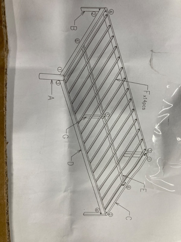 Photo 3 of ***(SIZE CAL. KING)***
Hunlostten 14in High King Bed Frame No Box Spring Needed, Heavy Duty King Platform Bed Frame with Round Corners, Easy Assembly, Noise Free, Black
