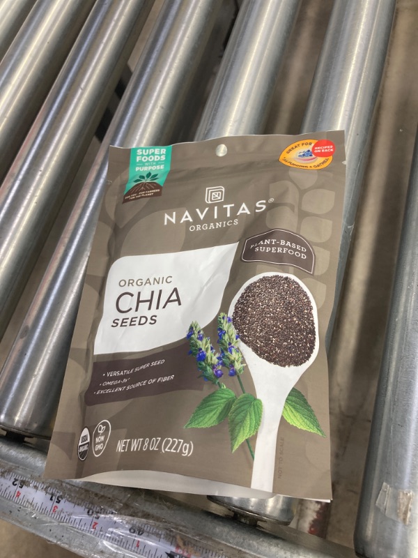 Photo 2 of *BEST BEFORE 11/2024* Navitas Naturals Organic Chia Seeds - 8 oz bag