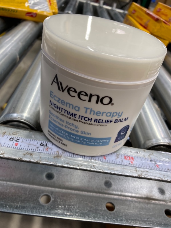 Photo 2 of *EXP 2/2026* Aveeno Eczema Therapy Itch Relief Balm with Colloidal Oatmeal & Ceramide for Dry Itchy Skin, Non-Greasy, Steroid-, Fragrance- & Paraben-Free Moisturizing Skin Protectant Cream, 11 oz Unscented 11 Ounce (Pack of 1)