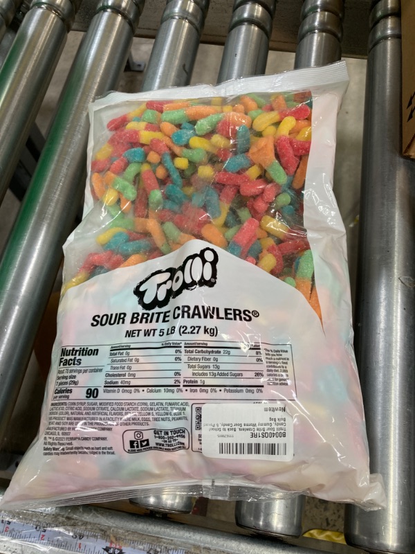 Photo 2 of *EXP 10/24* Trolli Sour Brite Crawlers Candy, Gummy Worms Sour Candy, 5 Pound Bulk Bag Original 5 Pound