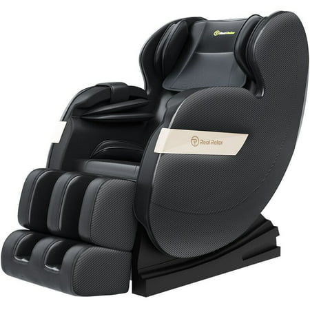 Photo 1 of *STOCK PHOTO FOR REFERENCE* Real Relax Full Body Zero Gravity Shiatsu Recliner Electric Massage Chair Black
